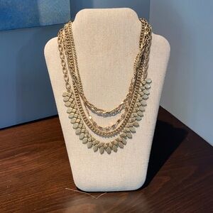 Stella & Dot Gold Sutton +Two Somerveil necklaces